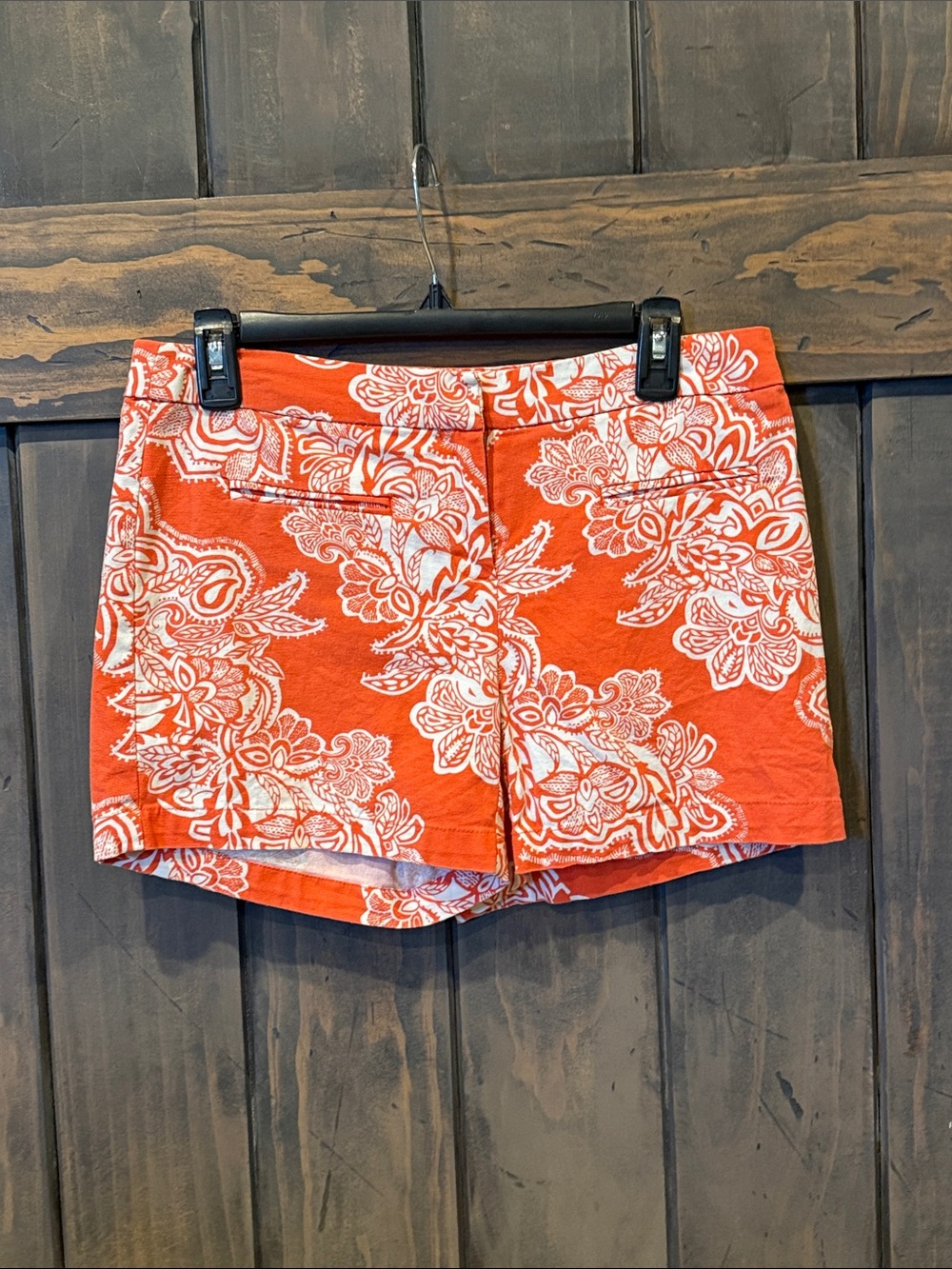 Kenar Women’s Orange Floral Print Shorts